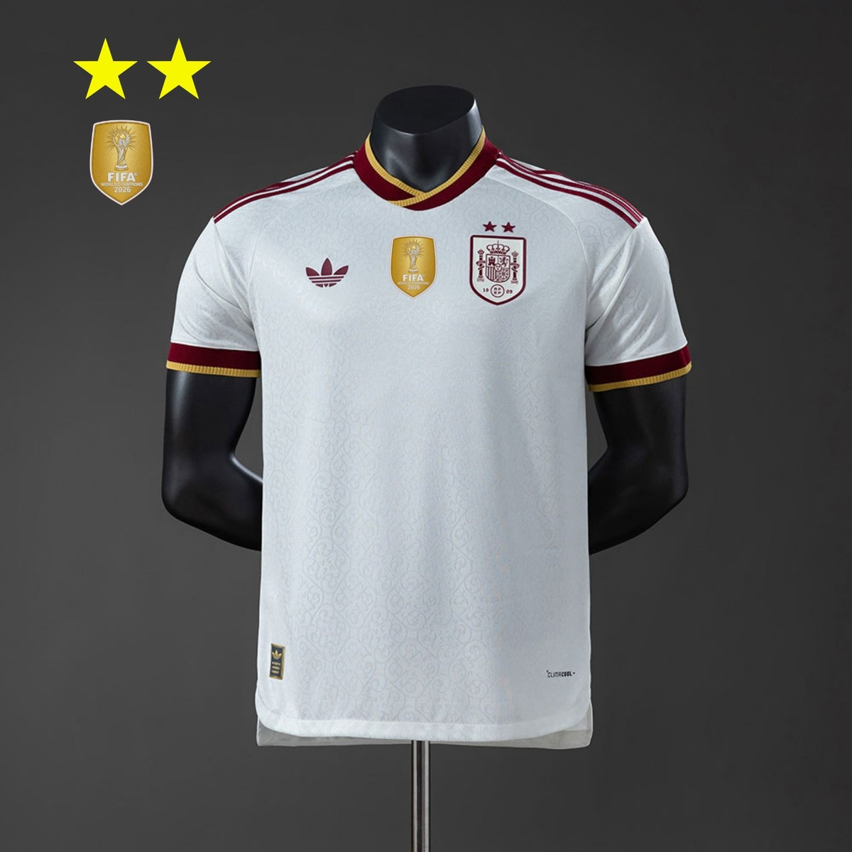 Player Version 2-Star Player Version Spain Away Jersey 2026 World Cup Champion Football Kit Soccer Shirt