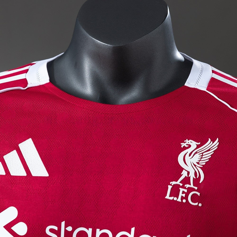 Player Version Liverpool Jersey 25/26 Home Football Kit Player Version Long Sleeves