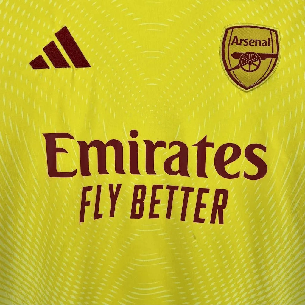Arsenal Goalkeeper Jersey 25/26 Yellow Football Kit Soccer Jersey