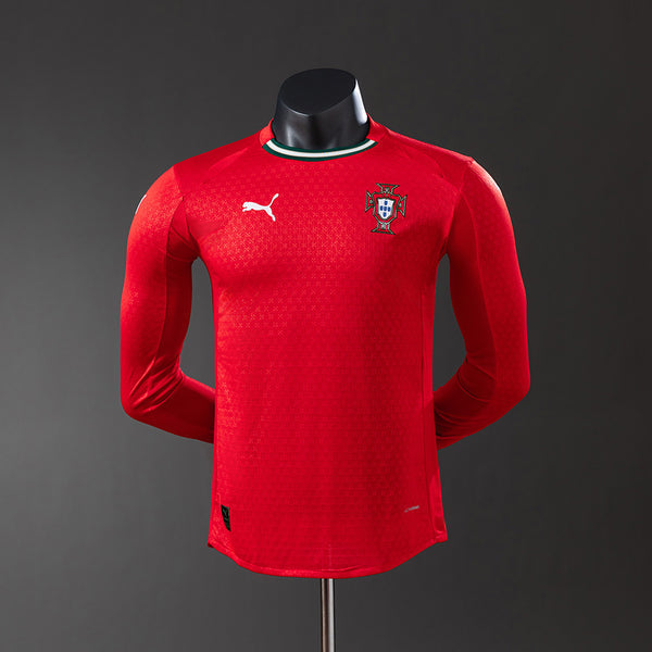 Player Version Portugal Jersey 2025/26 Home Football Kit Long Sleeves Player Version