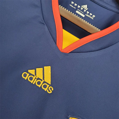 Spain Jersey Away Kit 2010 Retro Long Sleeves Football Team Soccer
