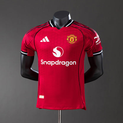 Player Version Manchester United Jersey 25/26 Home Kit Player Version