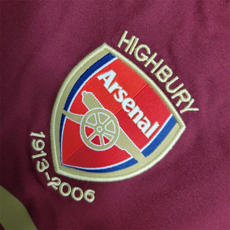 Retro Arsenal Jersey 2005/06 Home Long Sleeves Football Kits Soccer Shirt