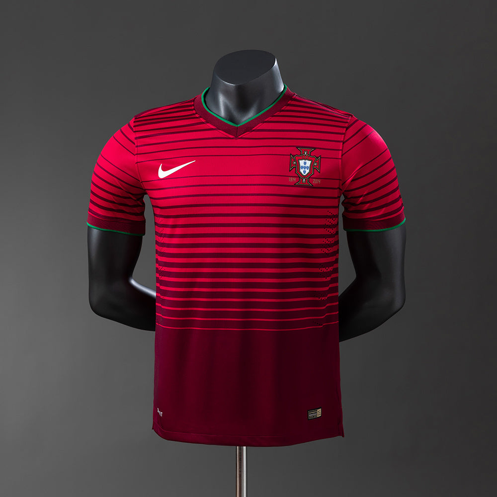Player Version Portugal Jersey 2014 Home Retro Football Kit Player Version