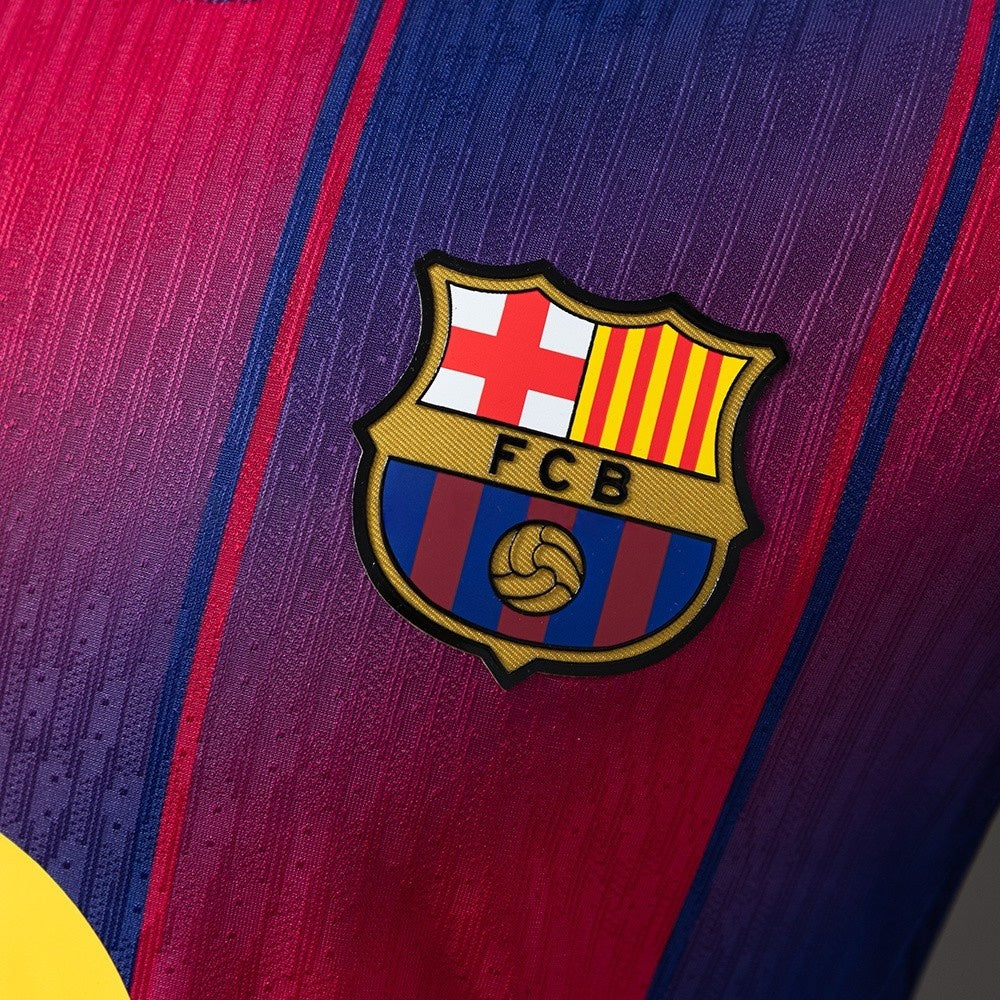 Player Version Barcelona Jersey 25/26 Home Football Kit Long Sleeves Player Version
