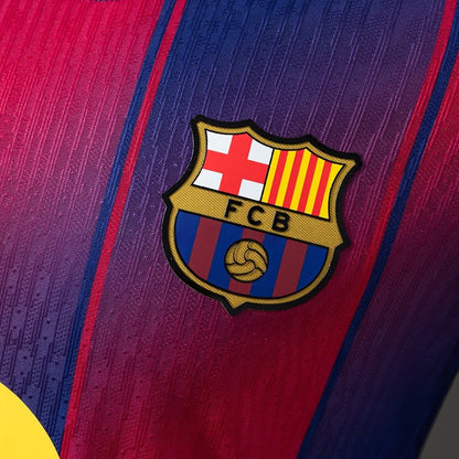 Player Version Barcelona Jersey 25/26 Home Football Kit Long Sleeves Player Version