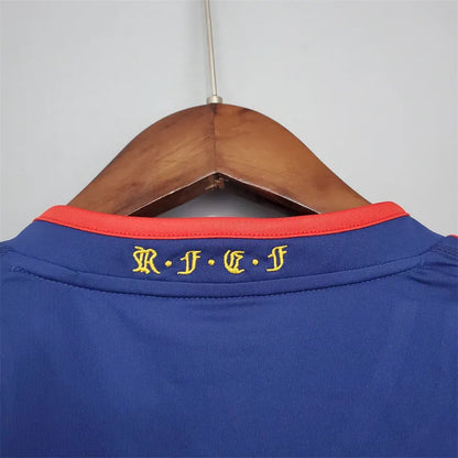 Spain Jersey Away Kit 2010 Retro Long Sleeves Football Team Soccer