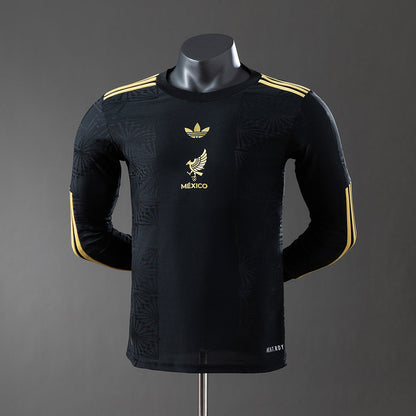 Player Version Mexico Jersey 25/26 Black Kit Player Version Long Sleeves