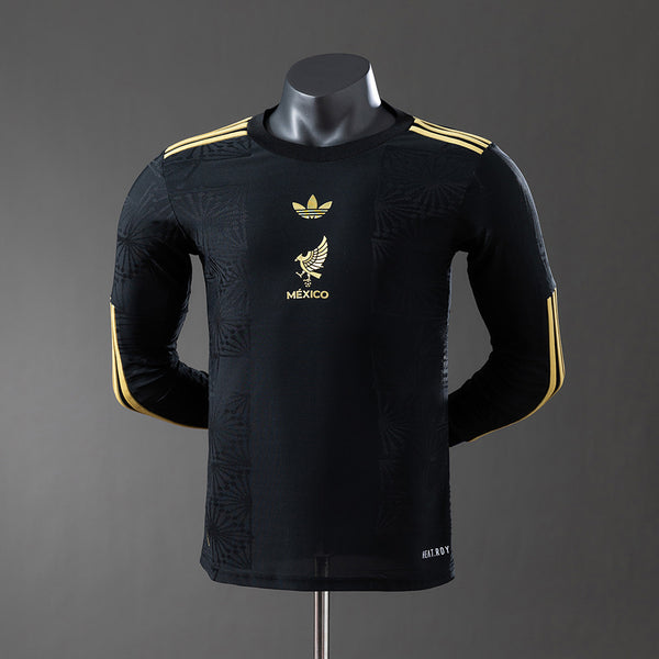 Player Version Mexico Jersey 25/26 Black Kit Player Version Long Sleeves