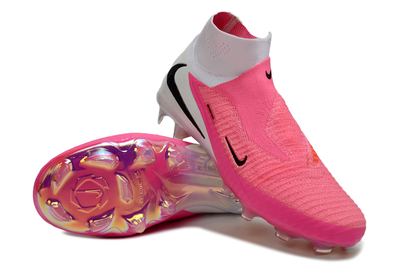 Nike Phantom GX High Elite Cleats Pink and White #2