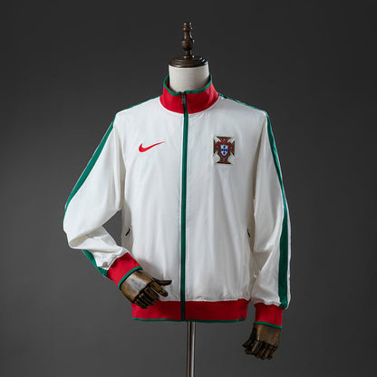 Portugal Windbreaker 2010 White Football Soccer Jacket