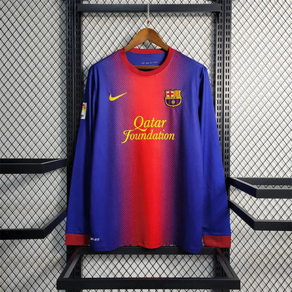 Barcelona Jersey Home Kit 2012 2013 Retro Long Sleeves
