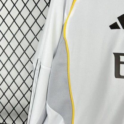 Real Madrid Home Jersey 25/26 Long Sleeves Football Kit Soccer Jersey