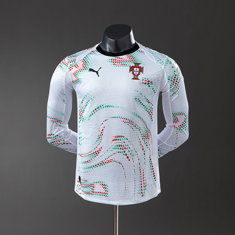 Player Version Portugal Jersey 2025/26 Away Football Kit Long Sleeves Player Version