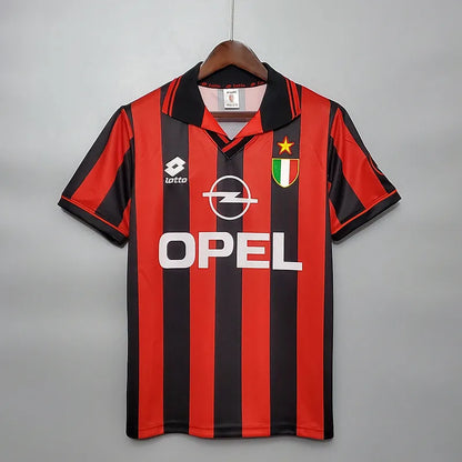 AC Milan Retro Jersey 1996/97 Home Football Jersey Soccer Shirt