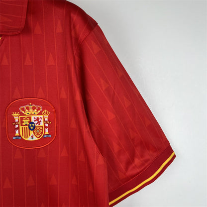 Spain Jersey Home Kit 1988 1991 Retro Football Team Soccer