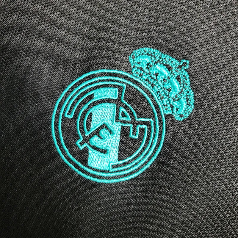 Retro Real Madrid Away Kit 17/18 Long Sleeves Football Jersey