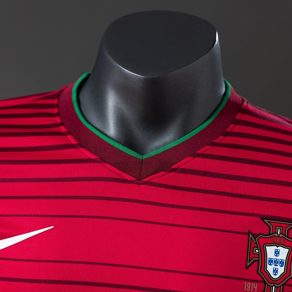 Player Version Portugal Jersey 2014 Home Retro Football Kit Player Version