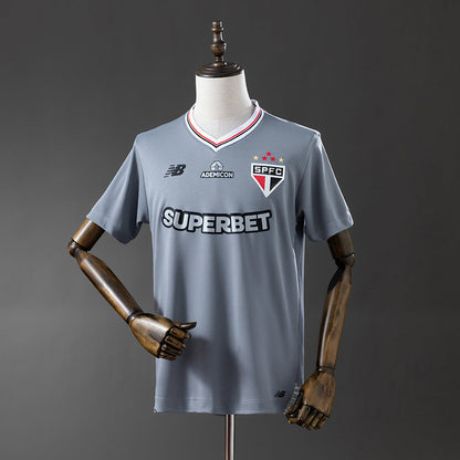Sao Paulo Jersey 25/26 Grey Football Kit