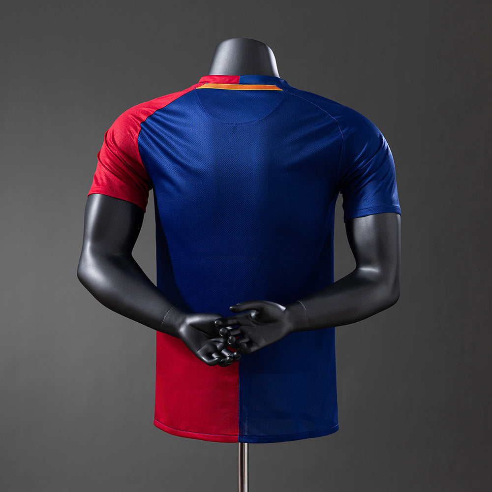 Player Version Barcelona Jersey 2008-09 Home Retro Kit Player Version