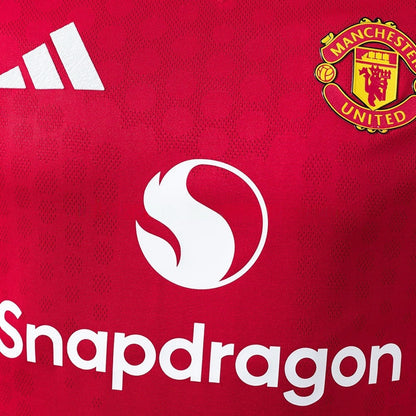 Player Version Manchester United Jersey 25/26 Home Kit Player Version