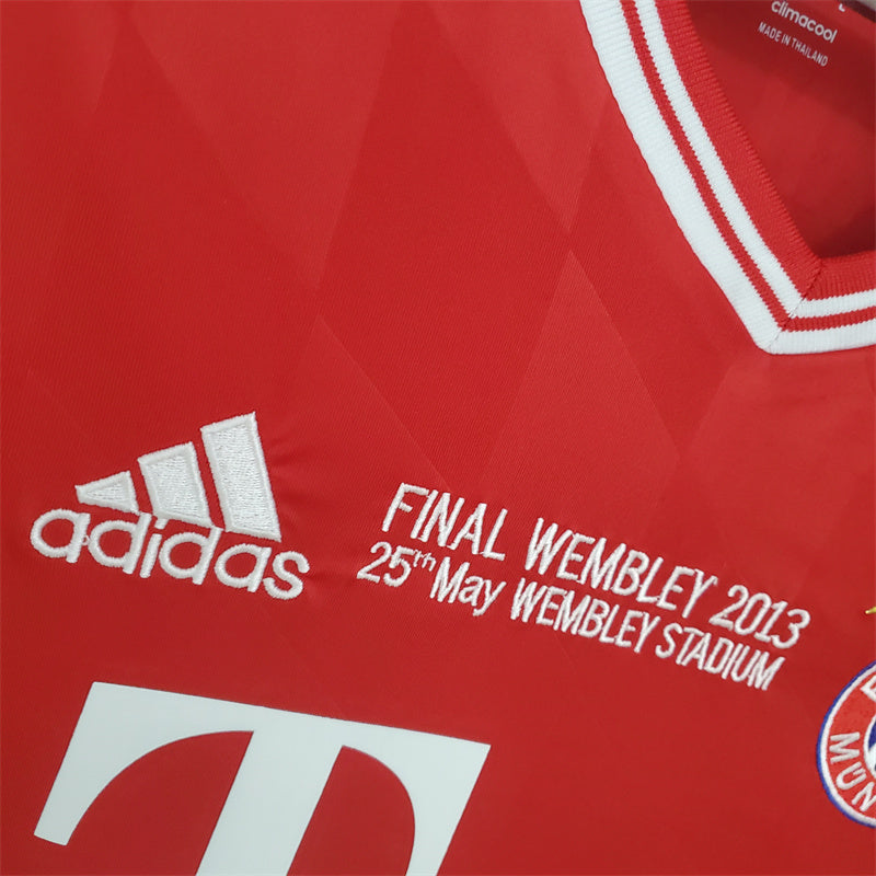 Bayern Munich Jersey Home Kit 2013/14 Retro Long Sleeves Football Team Soccer Shirt