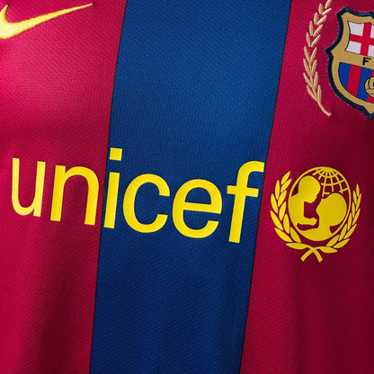 Player Version Retro Barcelona Jersey 2007-08 Home Football Kit Player Version