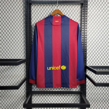 Barcelona Jersey Home Kit 2014/15 Retro Long Sleeves