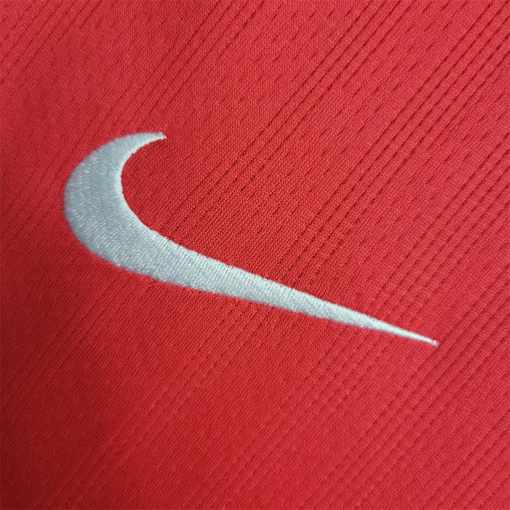 Manchester United Jersey Home Kit 2007/08 Retro Long Sleeve Moscow
