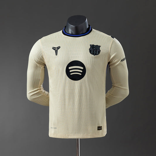 Player Version Barcelona Jersey 25/26 Away Long Sleeves Football Kit Player Version