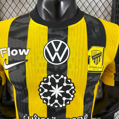 Player Version Al-ittihad Jeddah Jersey 25/26 Home Football Kit Soccer Jersey