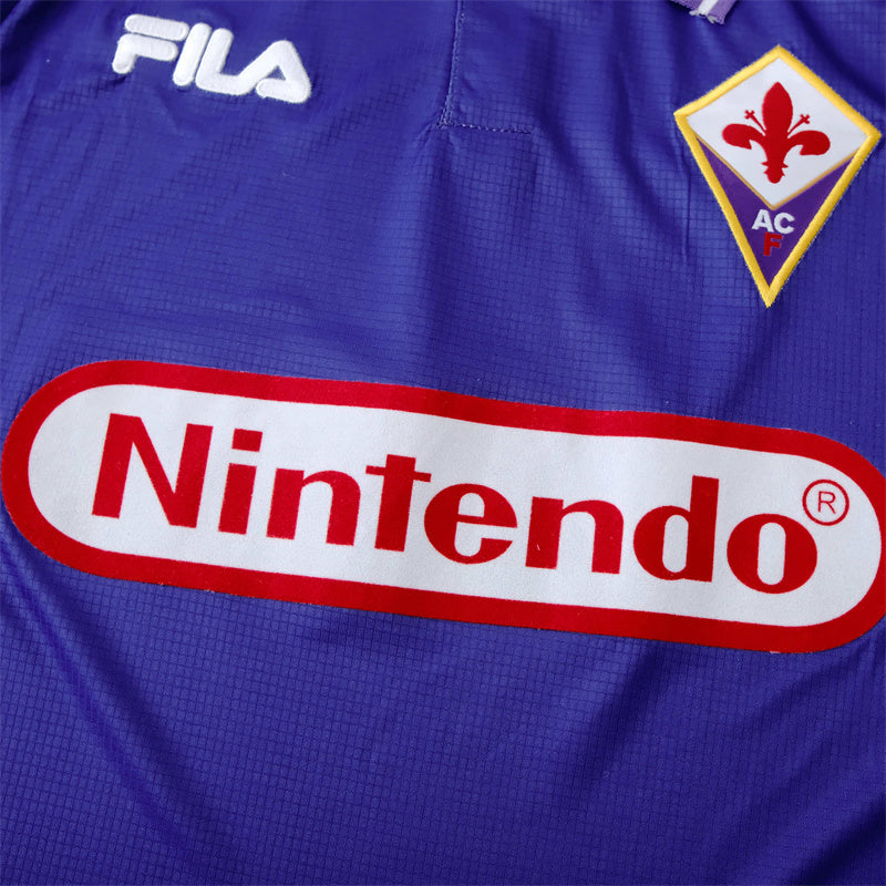 ACF Fiorentina Jersey Home Kit 1998 Retro Football Team Soccer Shirt