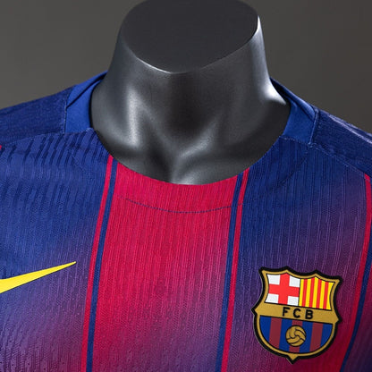 Player Version Barcelona Jersey 25/26 Home Football Kit Long Sleeves Player Version