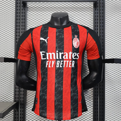 Player Version Ac Milan Jersey 25/26 Home Football Kit Soccer Jersey