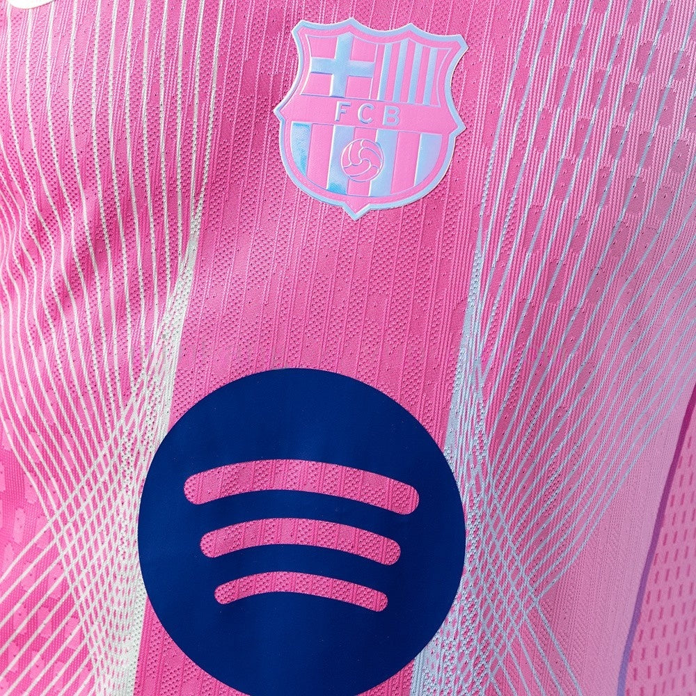 Player Version Barcelona Jersey 25/26 Pink Special Kit Player Version