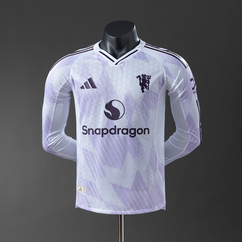 Player Version Manchester United Jersey 25/26 Away Long Sleeves Football Kit Player Version