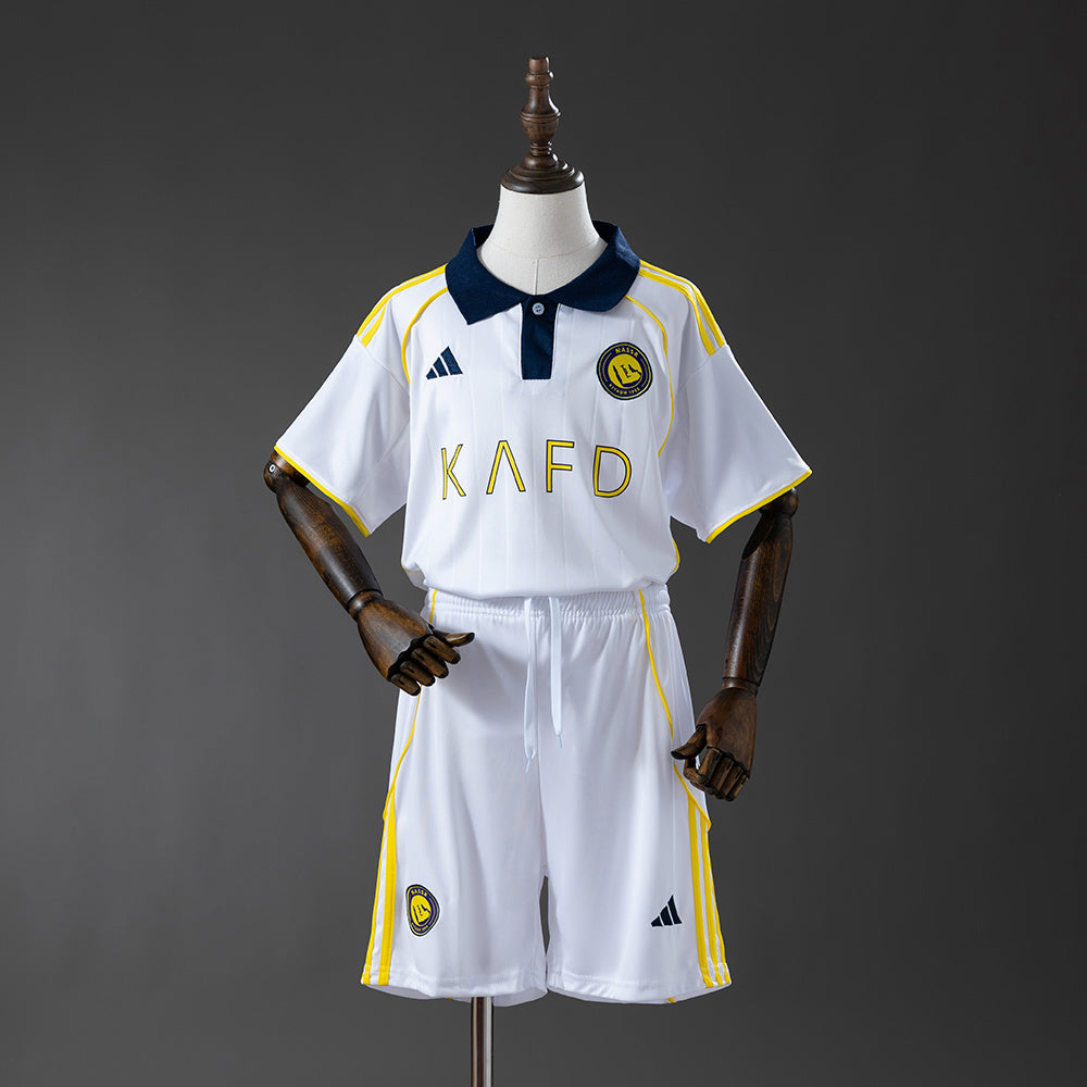 Kids Al-nassr Jersey 25/26 Away Football Kit