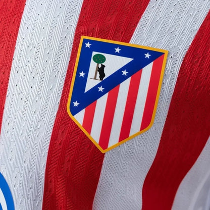 Player Version Atletico Madrid Jersey 25/26 Home Long Sleeves Football Kit Player Version