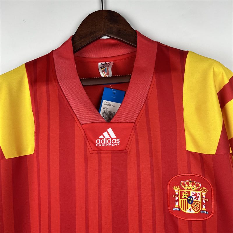 Spain Jersey Home Kit 1992 1994 Retro Football Team Soccer