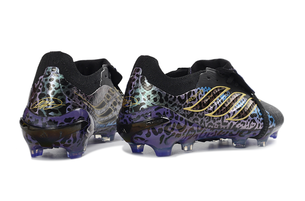 Predators Elite Cleats With Tongue Purple and Black #14