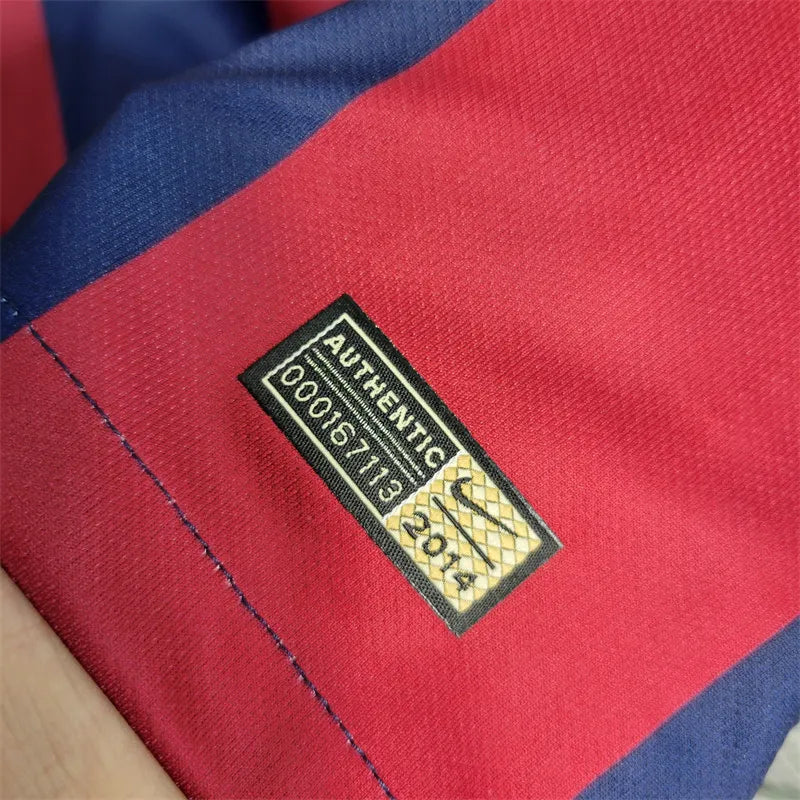 Barcelona Jersey Home Kit 2014/15 Retro Long Sleeves