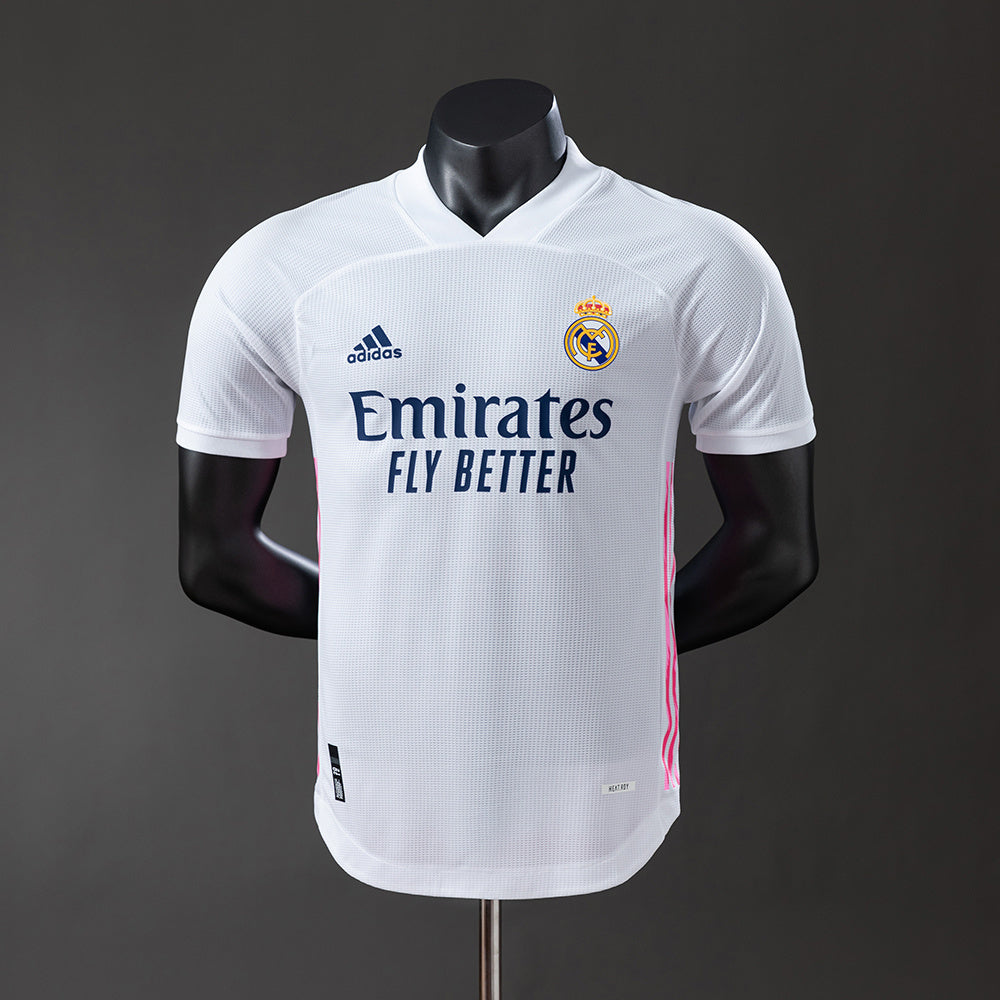 Player Version Real Madrid Jersey 2020-21 Home Retro Football Kit Player Version