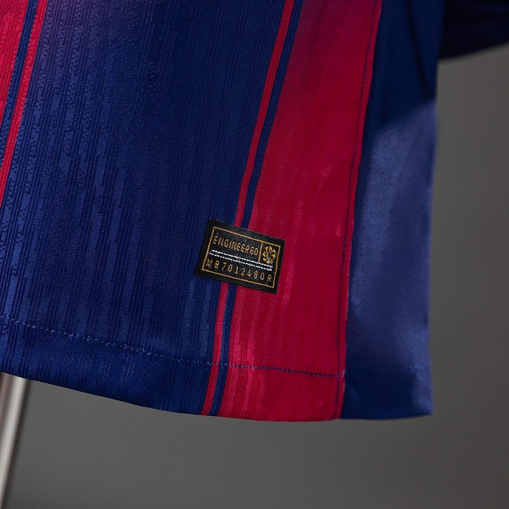 Player Version Barcelona Jersey 25/26 Home Football Kit Long Sleeves Player Version