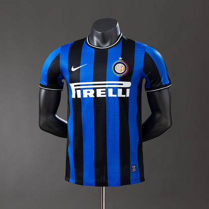 Player Version Inter Milan Jersey 2009-10 Home Retro Football Kit Player Version