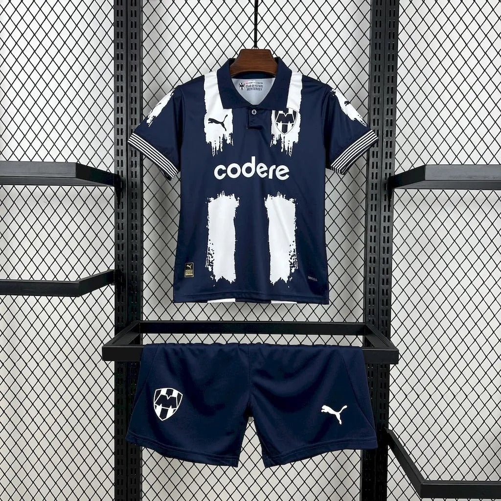 Kids Monterrey Jersey 25/26 Home Football Kit Soccer Jersey