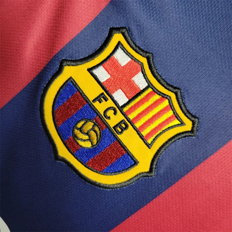Barcelona Jersey Home Kit 2014/15 Retro Long Sleeves