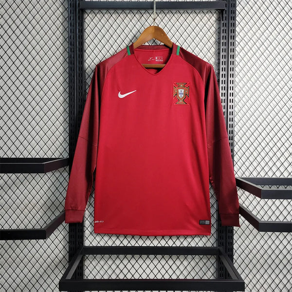 Portugal Jersey Home Kit 16-17 Retro Long Sleeves