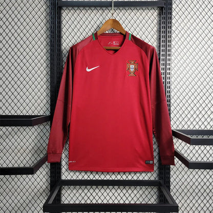 Portugal Jersey Home Kit 16-17 Retro Long Sleeves