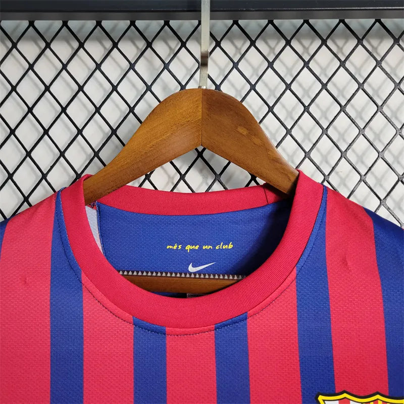 Barcelona Jersey Home Kit 2011 2012 Retro Long Sleeves