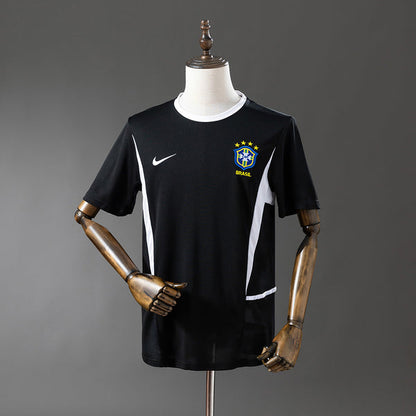 Brazil Jersey 2002 Black Retro Football Kit